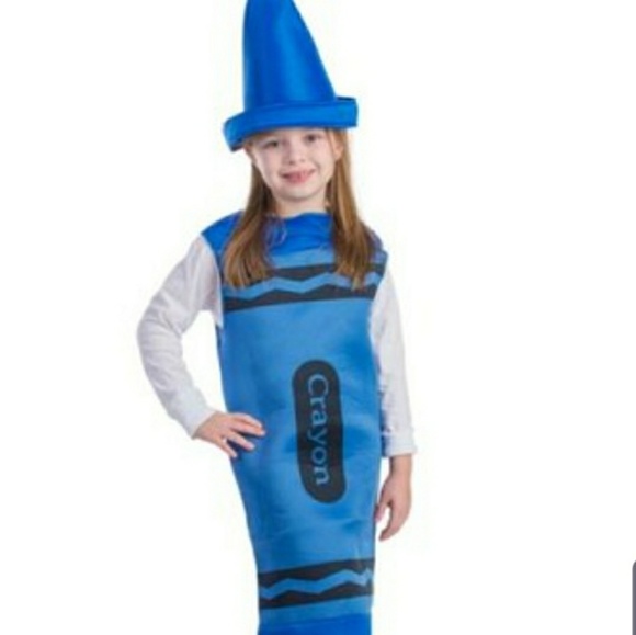 Dress Up America Other - Small 4-6 Blue Crayon - School Halloween Parade